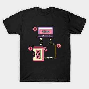 Retro Walkman Pen Casete Nostalgia T-Shirt